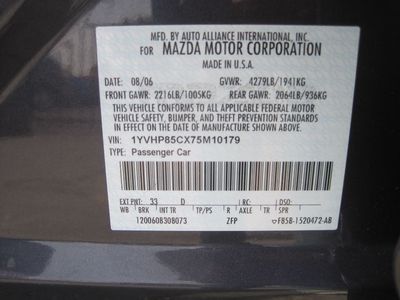 2007 Mazda Mazda6 i Grand Touring