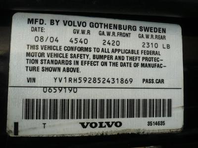 2005 Volvo S60 2.5T AWD Sedan